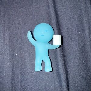 Smiski handing you toilet paper